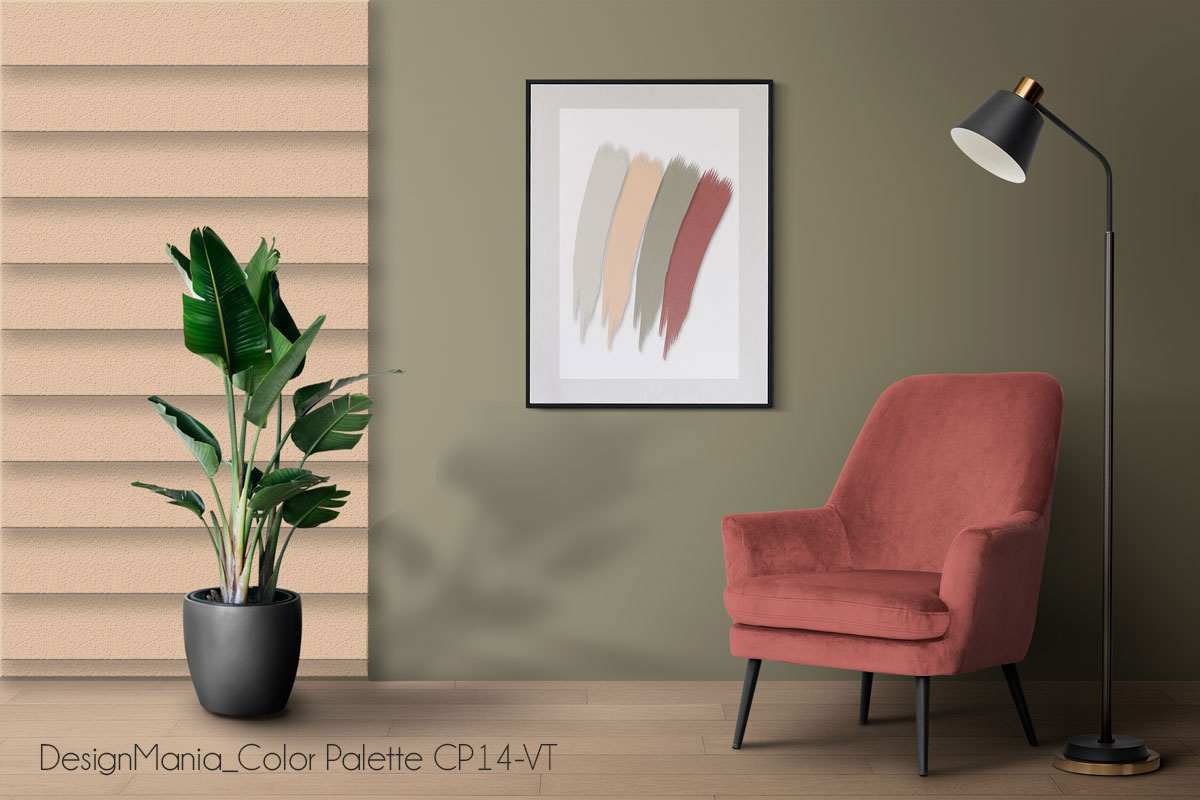 Picture frame mockup psd hanging in modern living room home deco