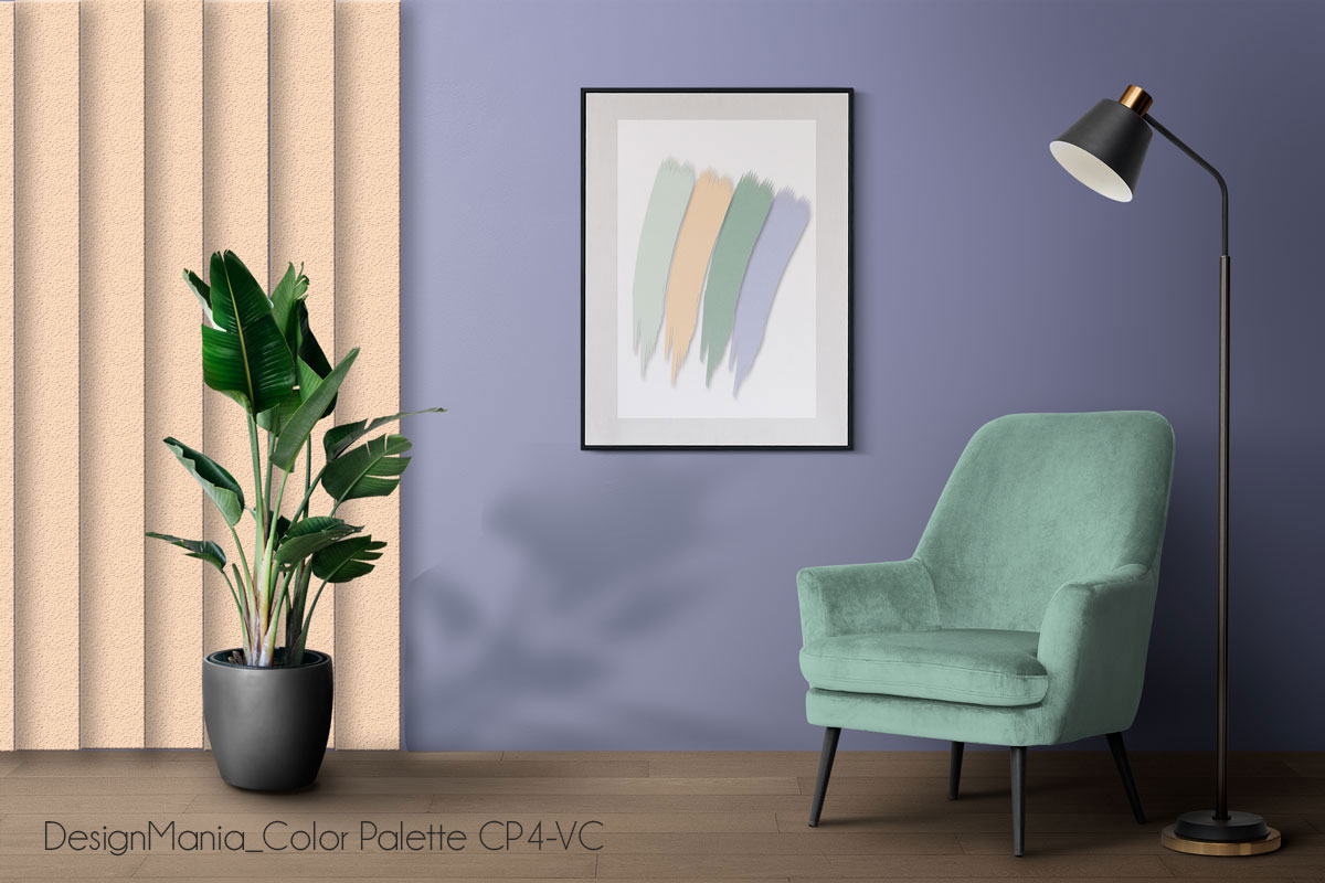 Picture frame mockup psd hanging in modern living room home deco