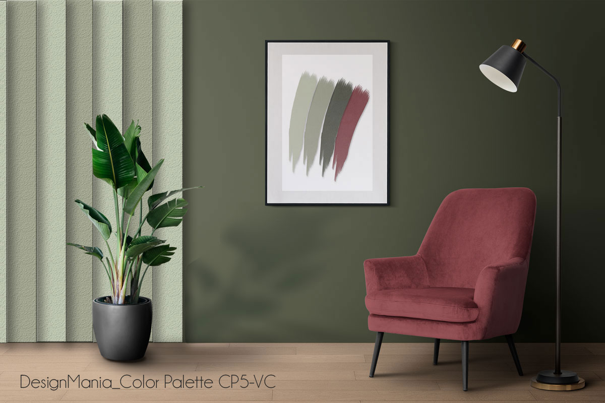 Picture frame mockup psd hanging in modern living room home deco
